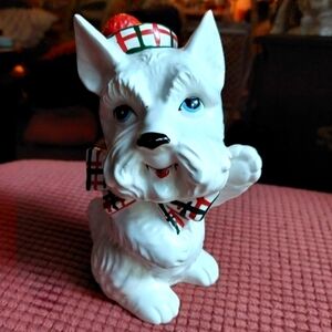 Vintage* Collectible Ceramic Scottish Scotty Bank